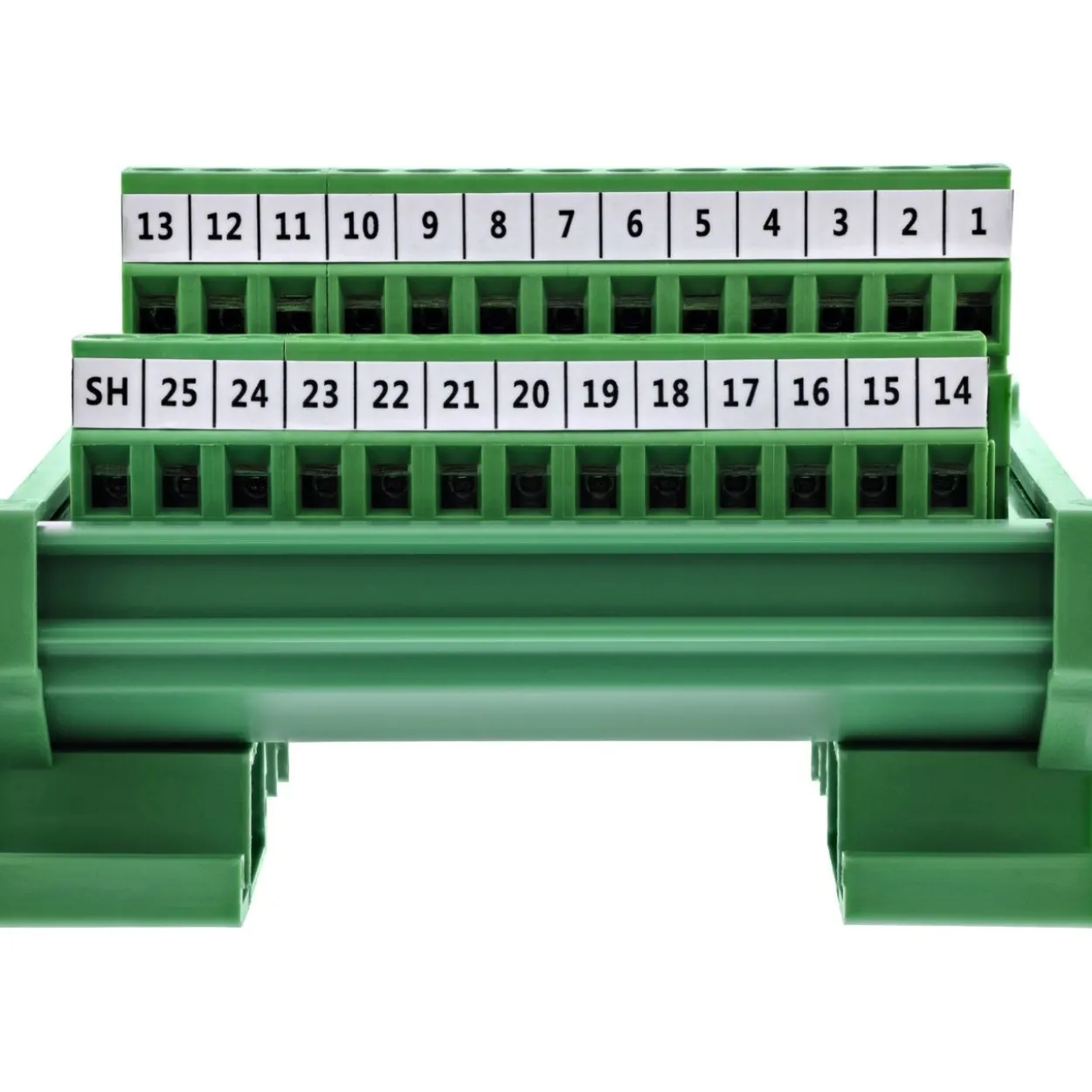 InLine D-Sub 25 Terminalblock, Stecker, Schraubklemme, Hutschiene, nummeriert