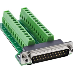 InLine D-Sub 25 Terminalblock, Stecker, 2-reihig, Schraubklemme