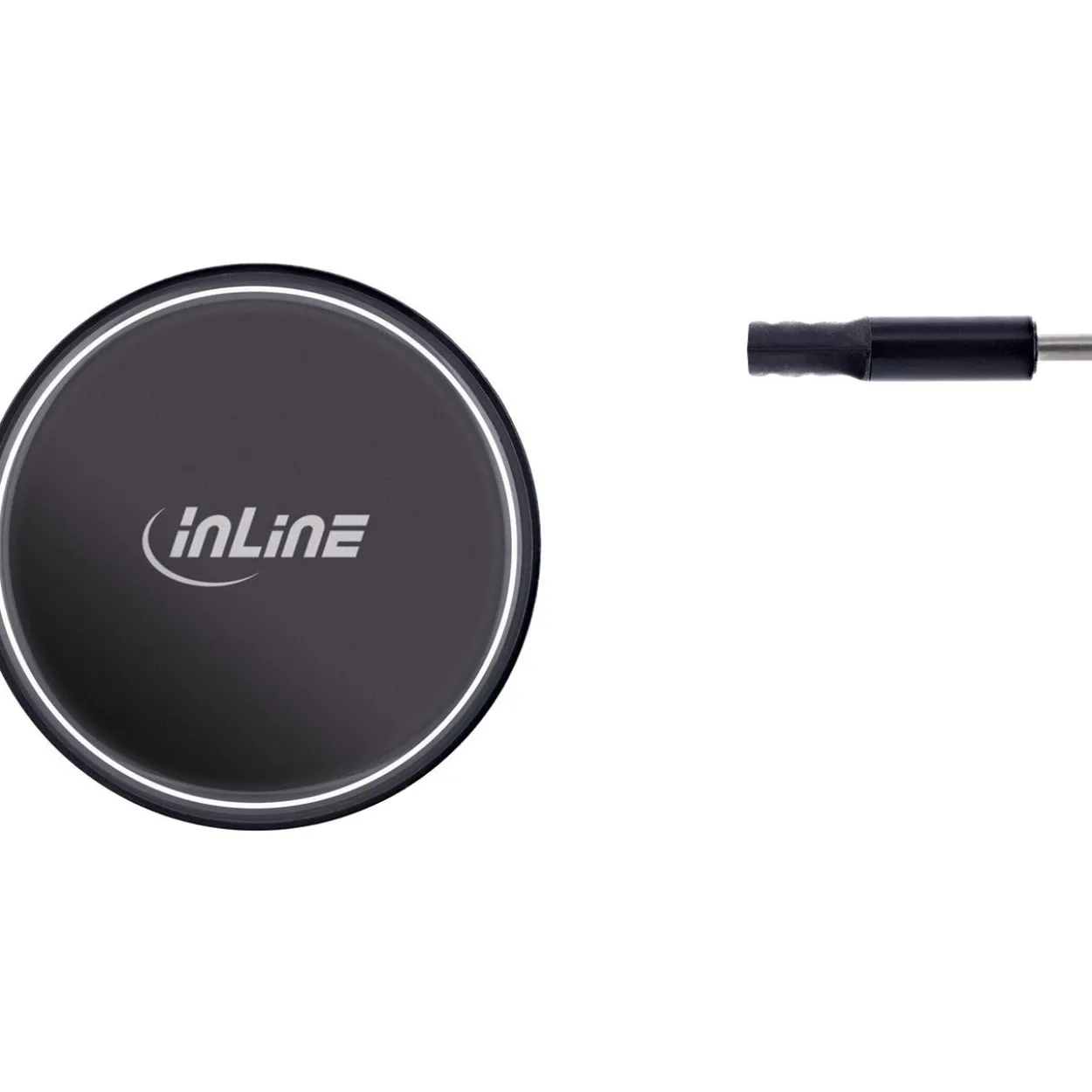 InLine Dual USB-C KFZ Stromadapter 12/24V, ausziehbares Kabel + Buchse, 75W