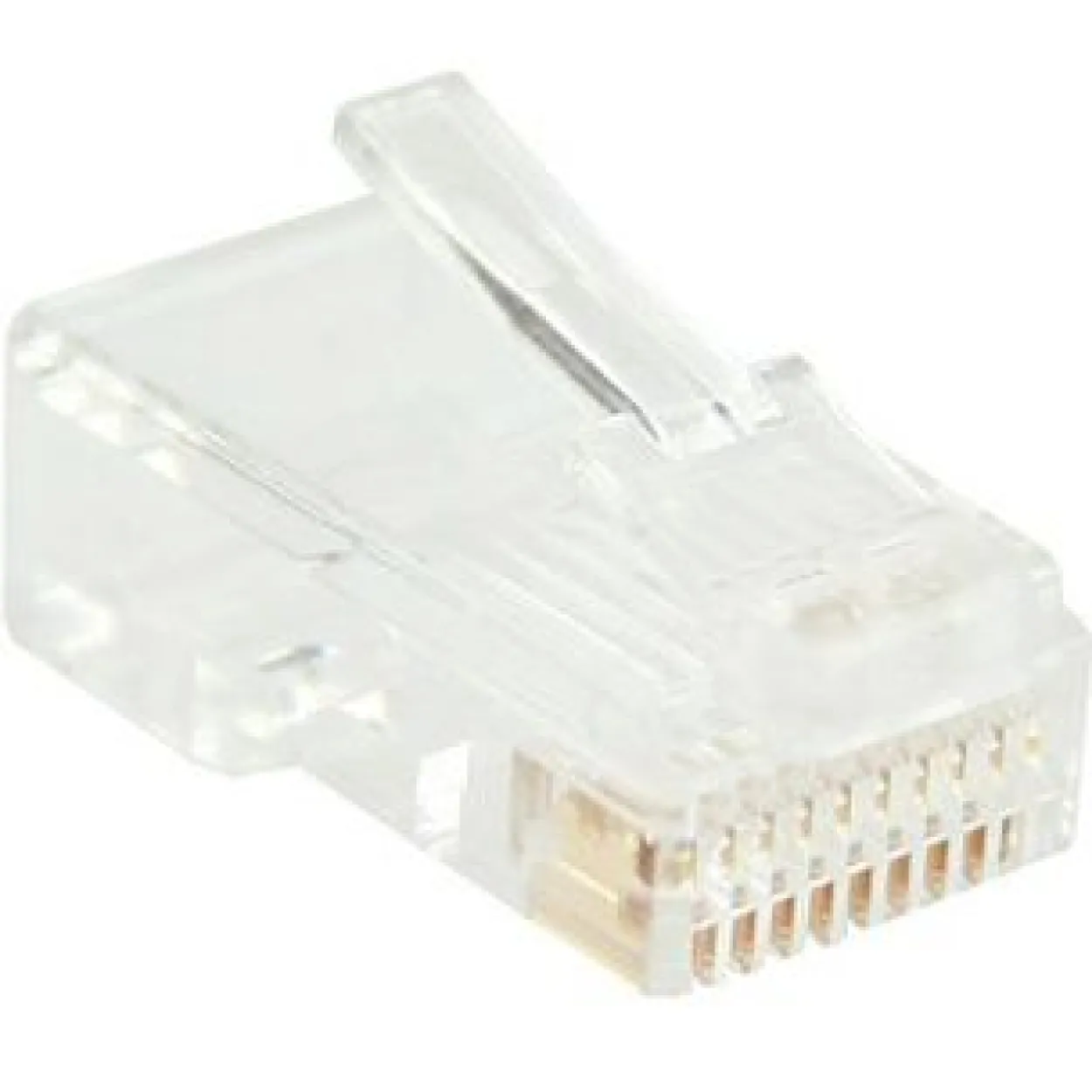 InLine Einbauadapter 10er Pack RJ50 Stecker Transparent flach / Knickschutzelement
