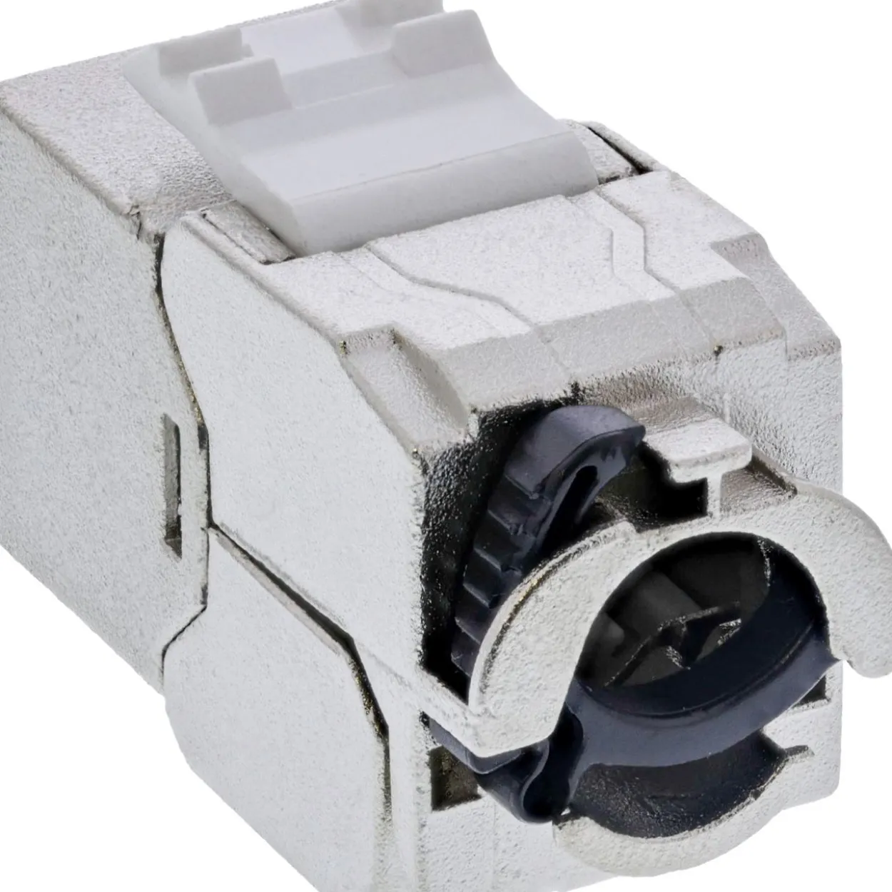 InLine 24er Bulk-Pack Keystone RJ45 Buchse Slim, SNAP-In, Cat.8.1, integrierter Kabelbinder