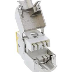 InLine 8er Pack Keystone RJ45 Buchse, geschirmt, Cat.6A, gelb