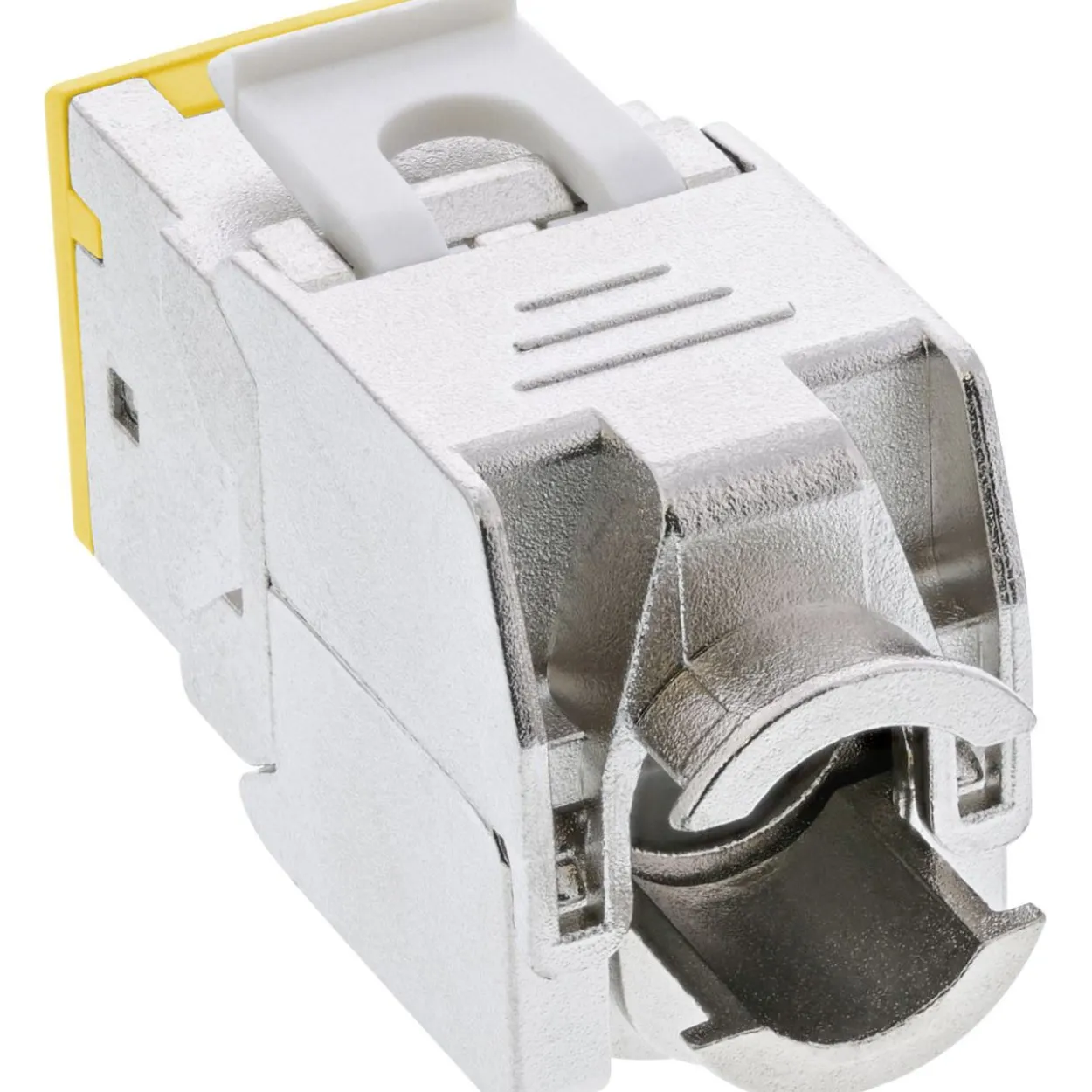 InLine 8er Pack Keystone RJ45 Buchse, geschirmt, Cat.6A, gelb