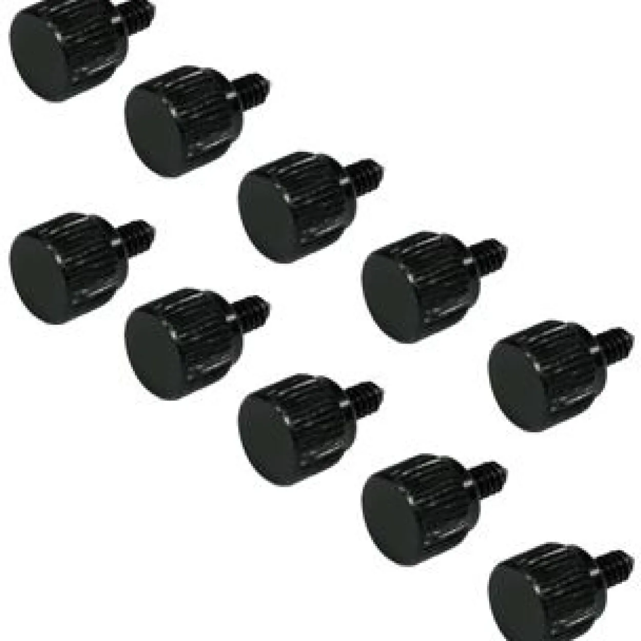 InLine 10er Pack Rändelschrauben für Gehäuse (ATS12-BK)