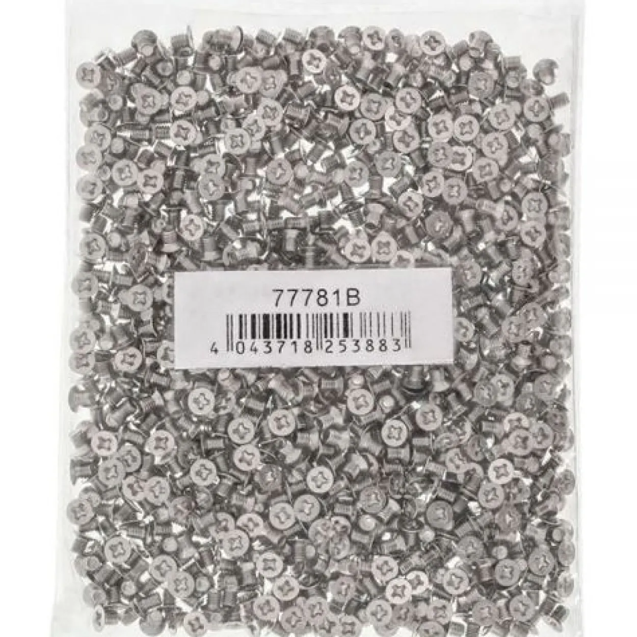 InLine 1000er Pack Schraubenset, für 2,5" Festplatte / SSD, 3mm, flacher Senkkopf, silber