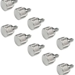 InLine 10er Pack silberne Rändelschrauben für Gehäuse (ATS12-S)