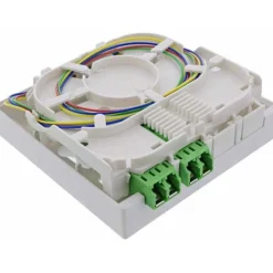 InLine FTTH Anschlussbox vorkonfektioniert 4x LC/APC 9/125µm 20m