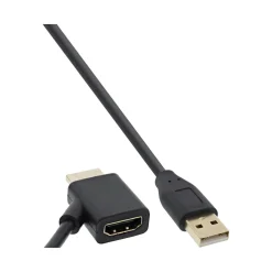 InLine HDMI Adapter Stecker/Buchse mit USB-Power Einspeisung