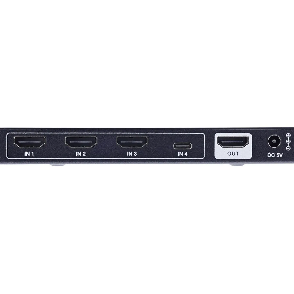 InLine HDMI Switch, 4-fach, 48Gb/s, 8K@60Hz, mit USB-C