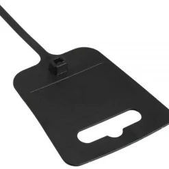 InLine Kabelbinder mit Beschriftungsfeld und Eurolochung 5,0mm x200mm schwarz 100 Stück