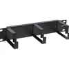 InLine 10" Kabelführungspanel, 3 Bügel, RAL 9005 schwarz