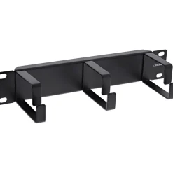 InLine 10" Kabelführungspanel, 3 Bügel, RAL 9005 schwarz