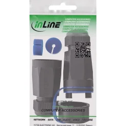 InLine Kabelverbinder Leergehäuse RJ45 Keystone, IP68, mit Deckel