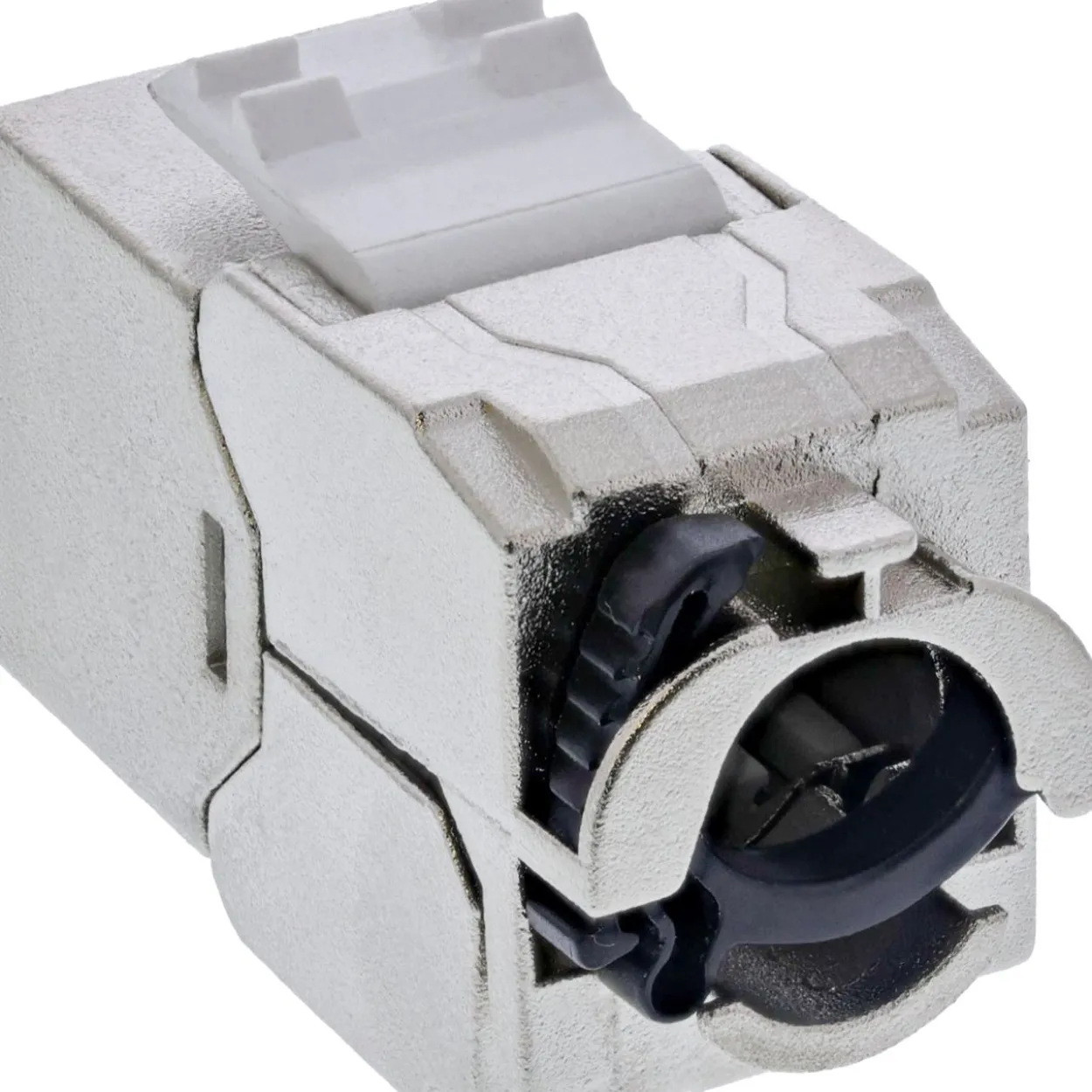 InLine Keystone RJ45 Buchse Slim, SNAP-In, Cat.6A, integrierter Kabelbinder