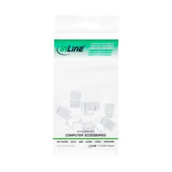 InLine Keystone SNAP-In Blindabdeckung für Modul Steckplatz, weiß, 10er Pack