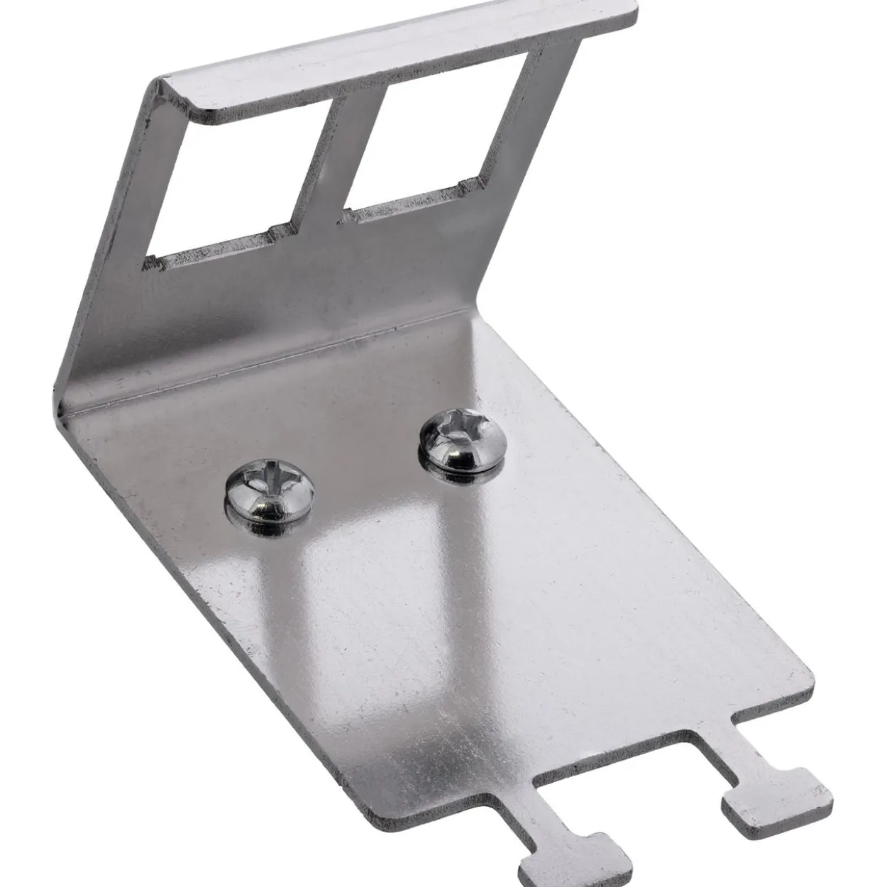 InLine Keystone SNAP-In Metall-Modulhalter, 2-fach für Hutschiene, mit Lasche