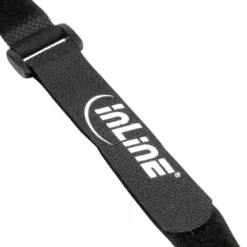 InLine Klettschlaufen Set, 5 Stk. 20x300m + 5 Stk. 20x500mm, schwarz