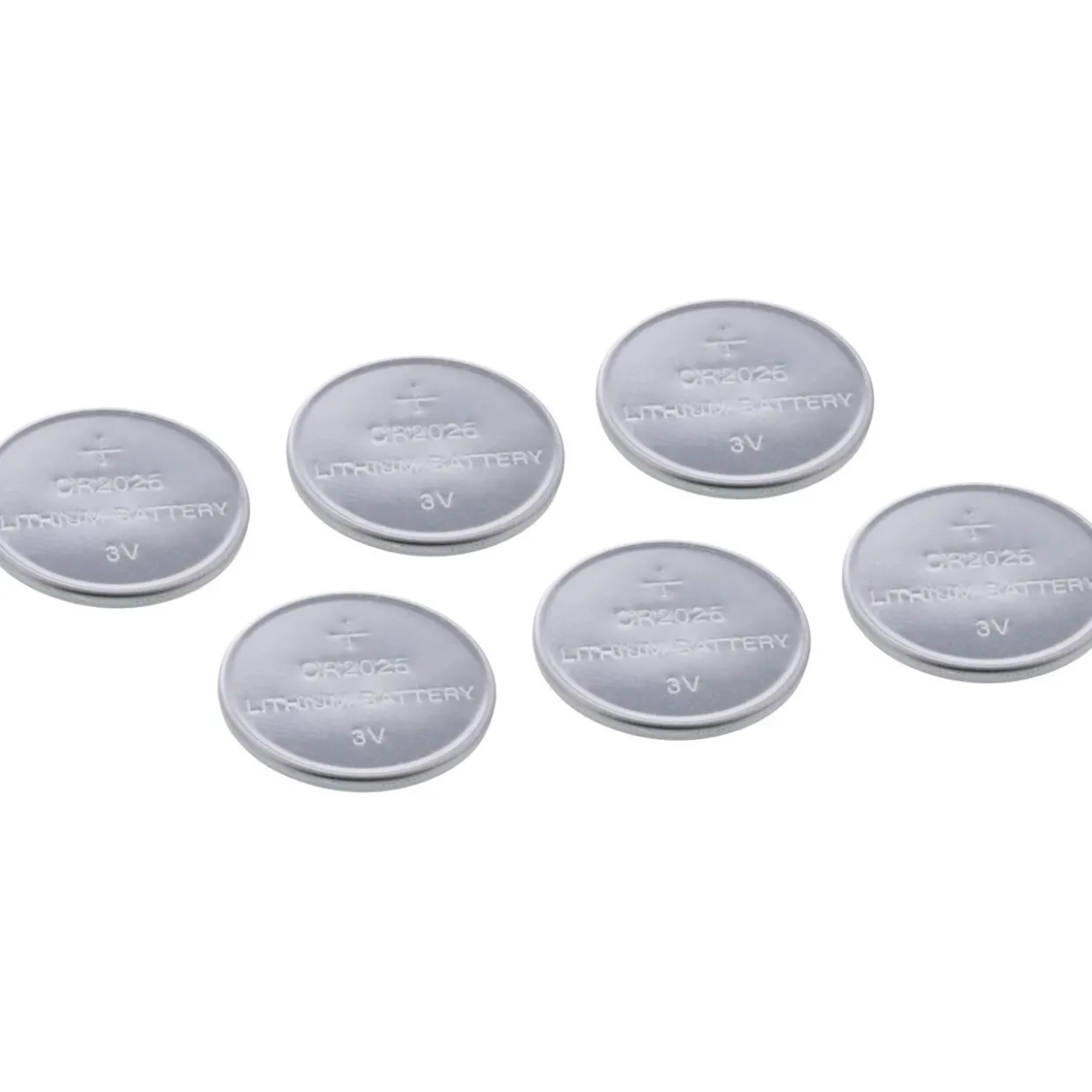 InLine Knopfzellen, 3V Lithium, CR2025, 6er Pack
