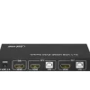 InLine KVM Desktop Switch, 2-fach, HDMI, USB 2.0 Hub, mit Audio