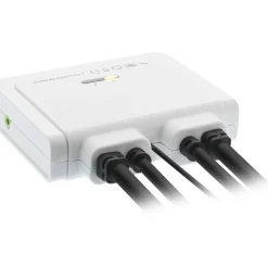 InLine KVM Switch 2-fach, HDMI, 4K, USB, mit Audio, integr. Kabel