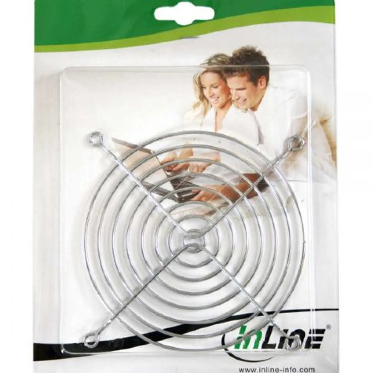 InLine Lüftergitter für 40mm Lüfter silber (33374)