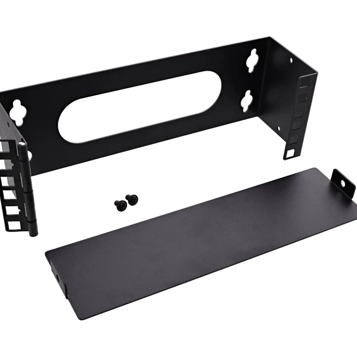 InLine 10" Mini Rack zur Wandmontage, 2HE, 7,6cm Tiefe, schwarz