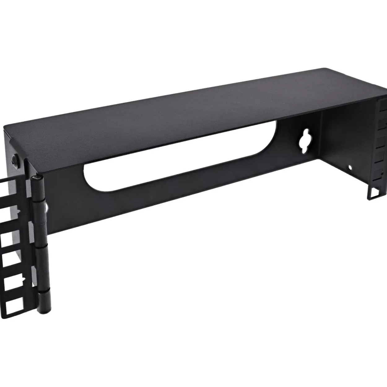 InLine 10" Mini Rack zur Wandmontage, 2HE, 7,6cm Tiefe, schwarz