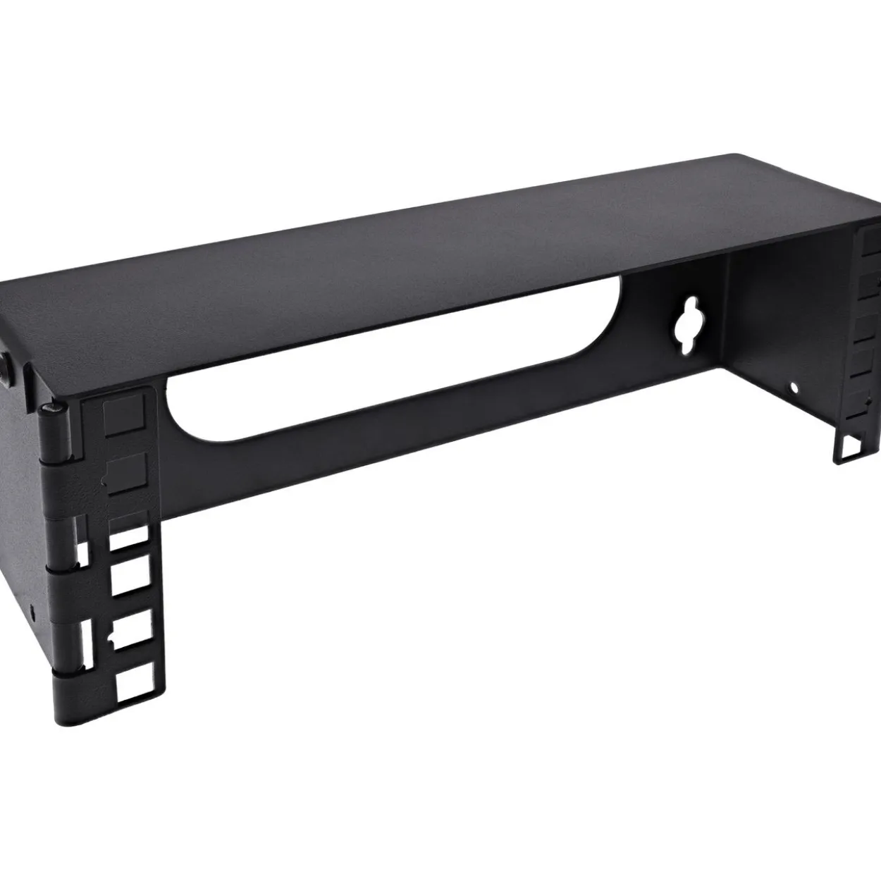 InLine 10" Mini Rack zur Wandmontage, 2HE, 7,6cm Tiefe, schwarz