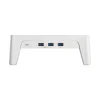 InLine Monitor Podest+ mit 2x USB 3.2 Gen1 und QC3 Ladeports, 80mm, max. 15kg