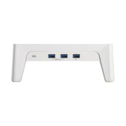 InLine Monitor Podest+ mit 2x USB 3.2 Gen1 und QC3 Ladeports, 80mm, max. 15kg