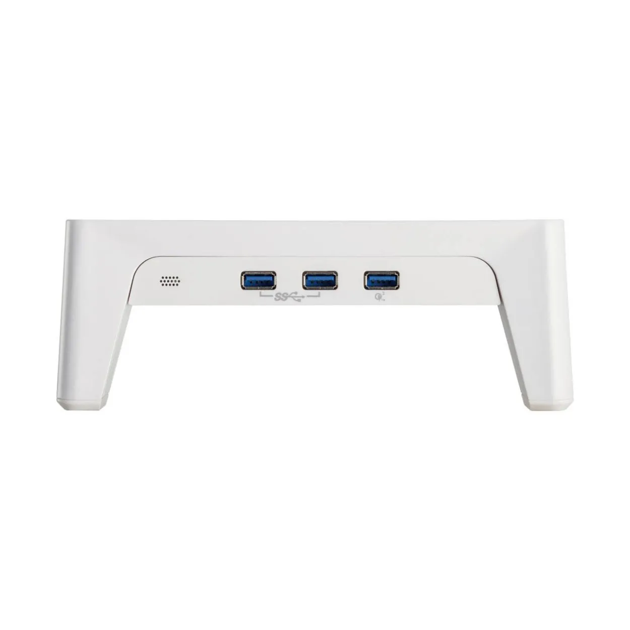 InLine Monitor Podest+ mit 2x USB 3.2 Gen1 und QC3 Ladeports, 80mm, max. 15kg