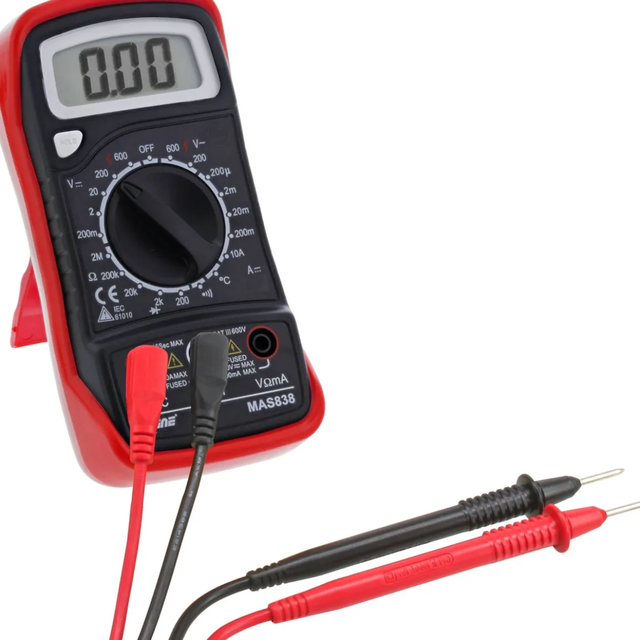 InLine Multimeter mit Temperatursensor und Transistormessung