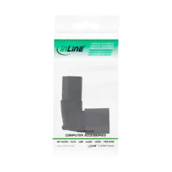 InLine Netzadapter IEC 60320 C14 / C13, oben/unten gewinkelt, 3pol. Kaltgeräte