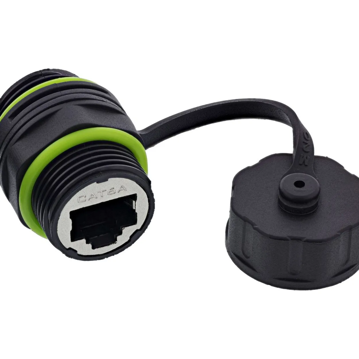 InLine Patchkabelkupplung, mini, Cat.6A, IP68, geschirmt, 2x RJ45 Buchse