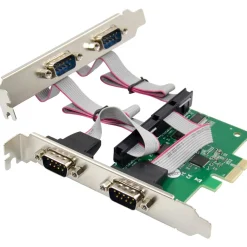 InLine PCIe x1 Schnittstellenkarte, 4x RS-232, Low Profile