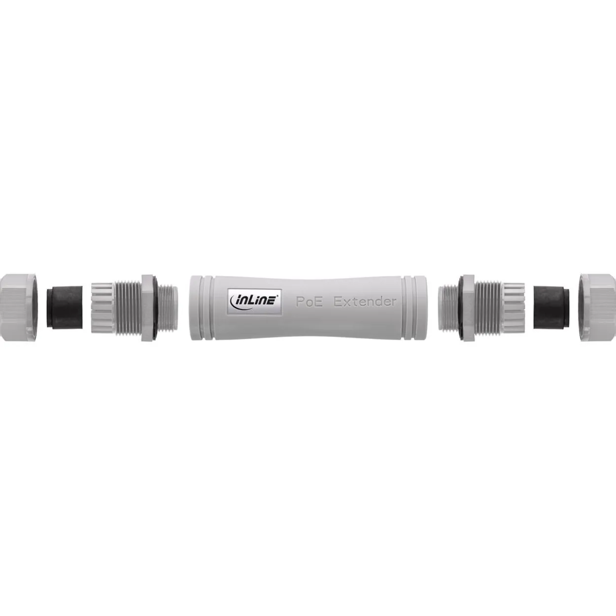 InLine PoE+ Extender, IP67 Outdoor, 1 Gb/s, 30 W, kaskadierbar