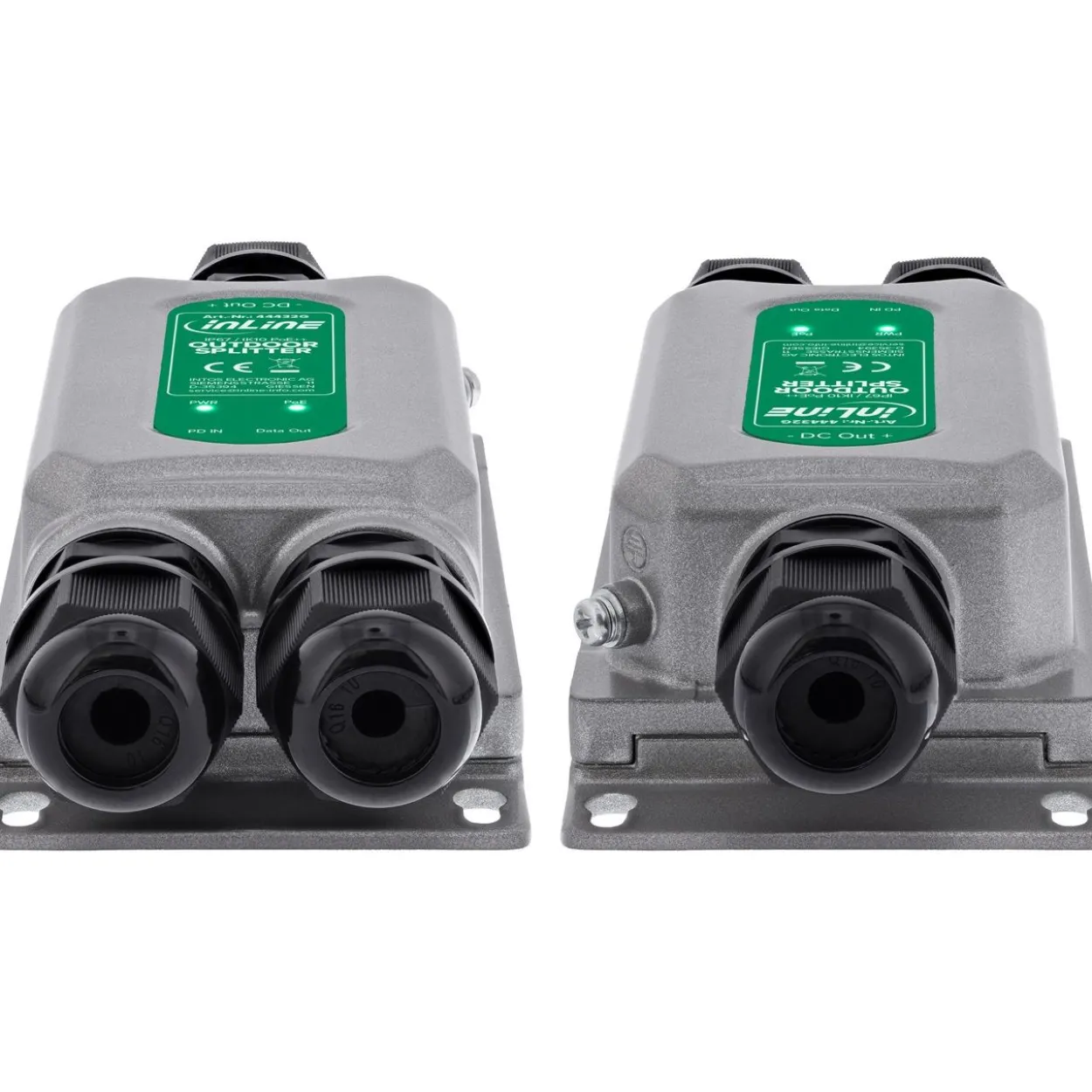 InLine PoE++ Splitter Outdoor IP67 IK10 60 W 12 V 1 Gb/s