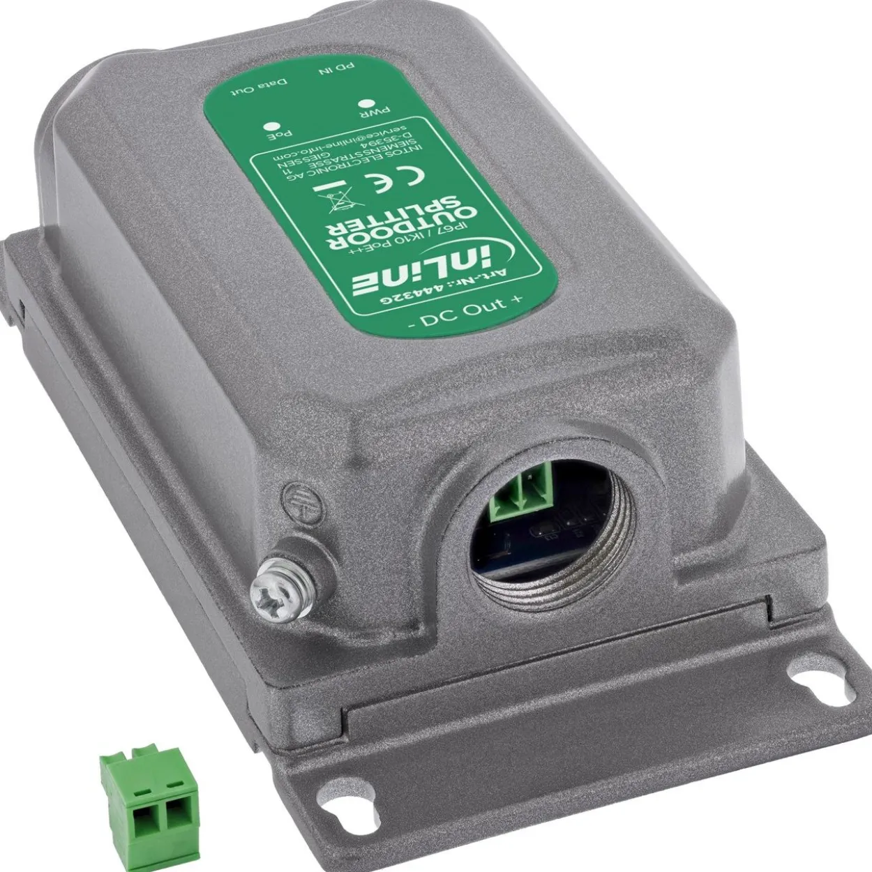 InLine PoE++ Splitter Outdoor IP67 IK10 60 W 12 V 1 Gb/s