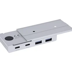 InLine 4-Port Magnetic USB Hub, 2x USB-C, 2x USB-A, 10Gb/s, Aluminiumgehäuse