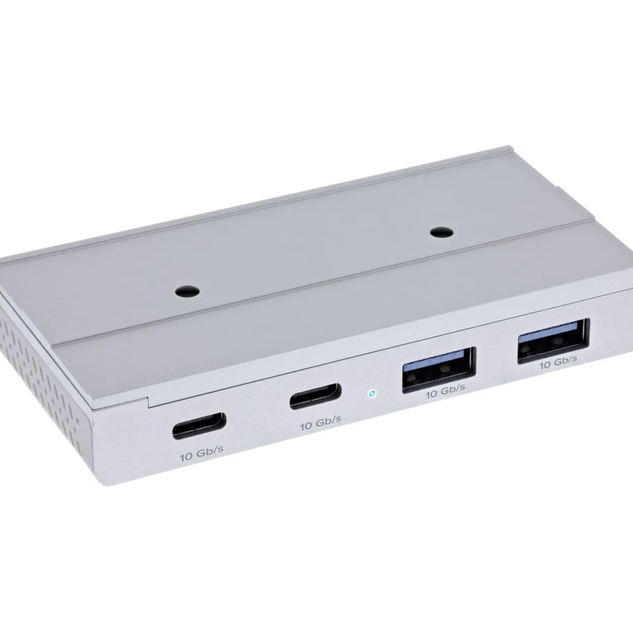 InLine 4-Port Magnetic USB Hub, 2x USB-C, 2x USB-A, 10Gb/s, Aluminiumgehäuse