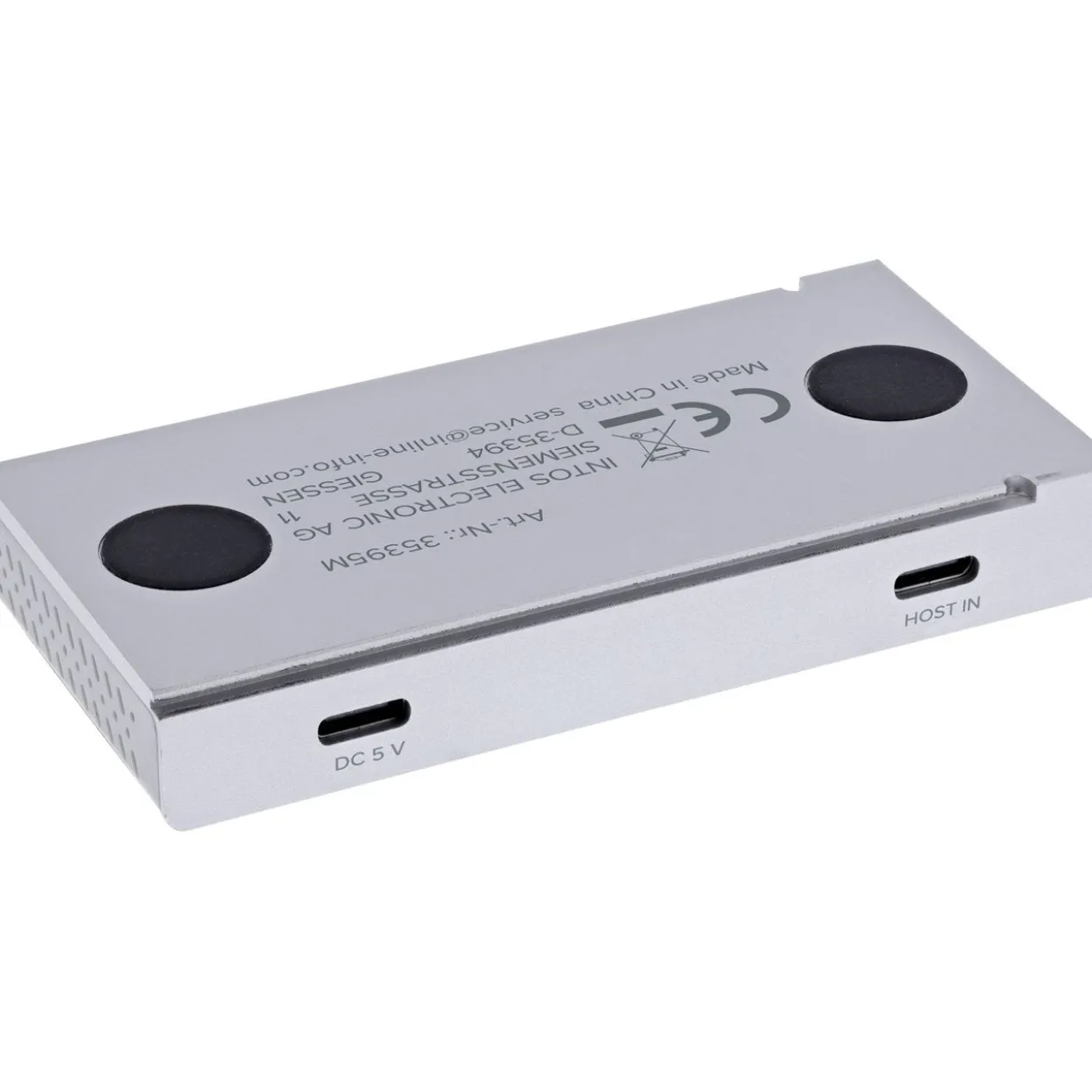 InLine 4-Port Magnetic USB Hub, 2x USB-C, 2x USB-A, 10Gb/s, Aluminiumgehäuse