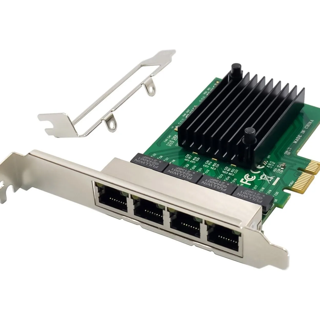 InLine Quad Gigabit Netzwerkkarte, 4x RJ45 1 Gb/s, PCIe x1 51127B
