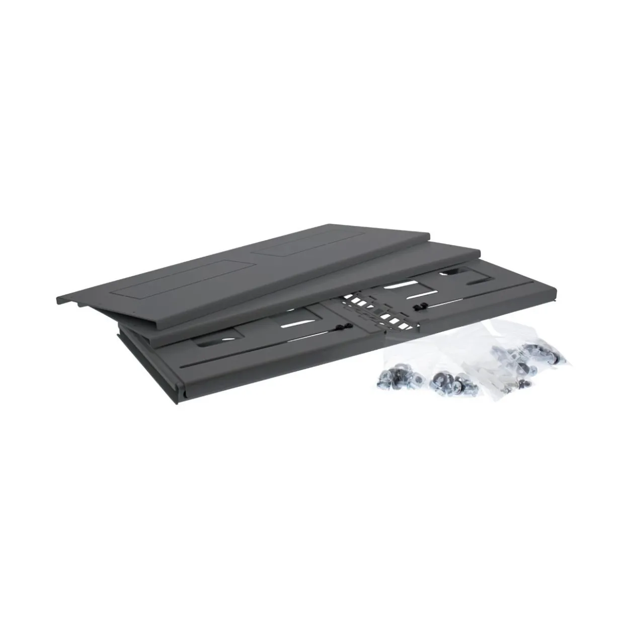 InLine 19" Rack zur Wandmontage, 4HE, 24-40cm Tiefe, mit Abdeckung, schwarz
