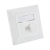 InLine Rahmenset für 1x RJ45 Bu/LSA Einsatz, Keystone SNAP-In, RAL9010, weiß
