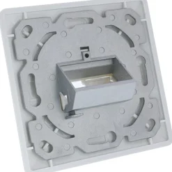 InLine Rahmenset für 2x RJ45 Bu/LSA Einsatz, Keystone SNAP-In, weiß RAL9010