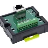 InLine RJ45 Breakout-Buchse an 9-pol. Schraubklemme, Hutschiene, geschirmt