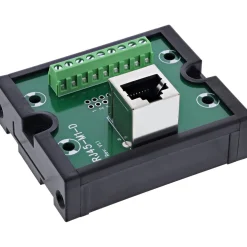 InLine RJ45 Breakout-Buchse an 9-pol. Schraubklemme, Hutschiene, geschirmt