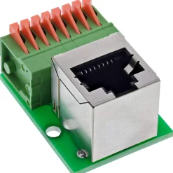 InLine RJ45 Buchse an Push-In-Klemme, 8-polig, Cat.5e, gewinkelt