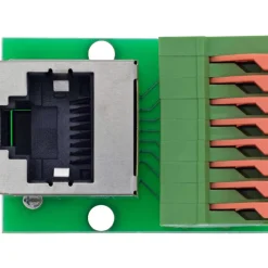 InLine RJ45 Buchse an Push-In-Klemme, 8-polig, Cat.5e, gewinkelt
