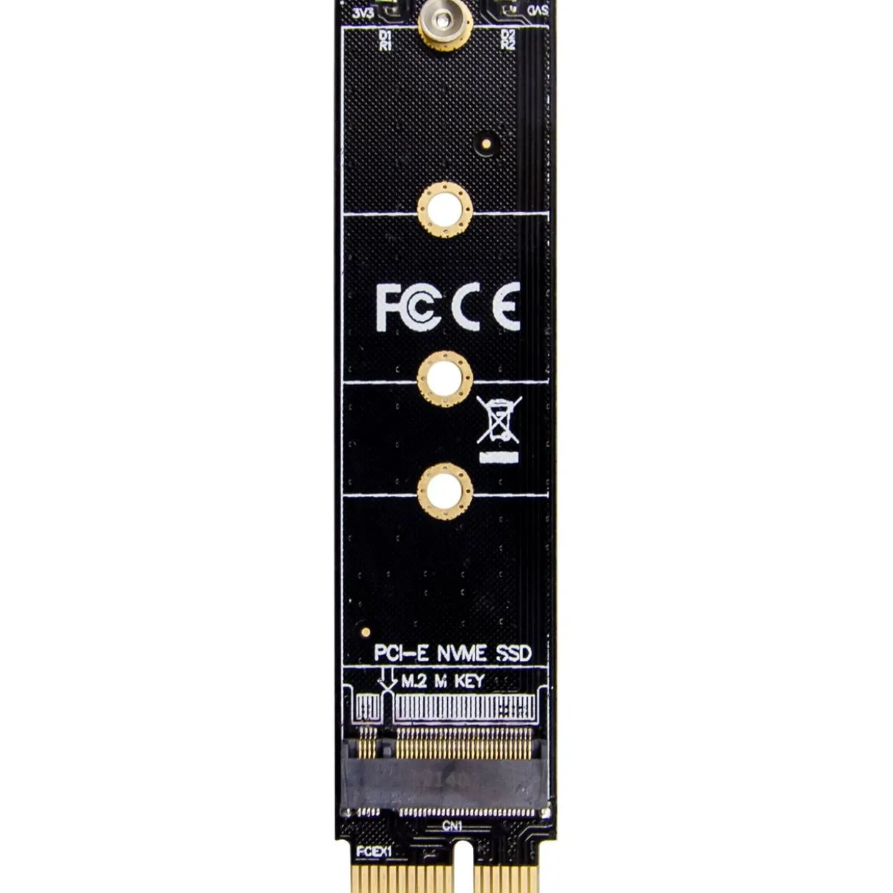 InLine Schnittstellenkarte, PCIe x1 zu M.2 Key M NVMe SSD